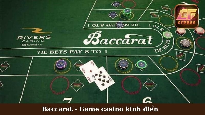 Baccarat là game phổ biến nhất tại Casino Online Cfun68