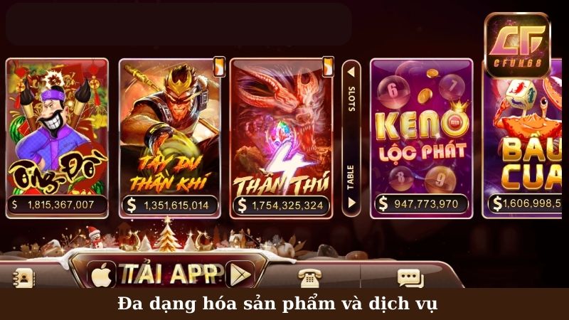 Kho game Cfun68 đa dạng, phong phú